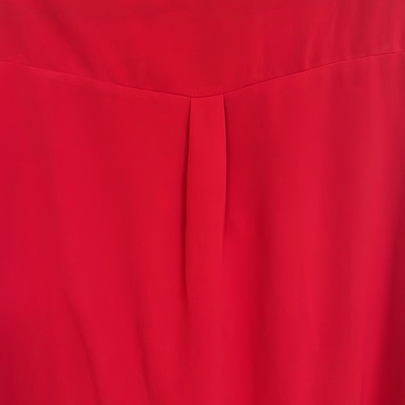 Kancystore red V neck blouse. Size 2XL - Picture 5 of 8